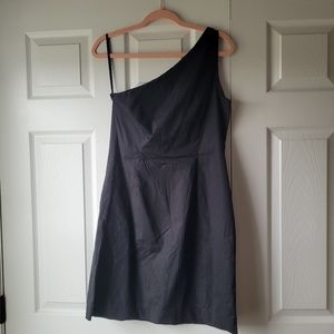 GAP one shoulder Black Knee Length Dress Size 10
